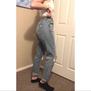 AE ripped straight leg Jean long